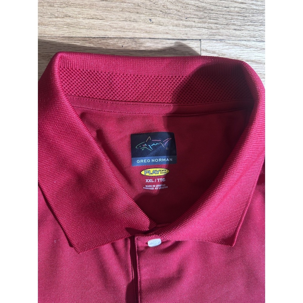 Greg Norman Play Dry Solid Short Sleeve Golf Polo Shirt Mens XXL